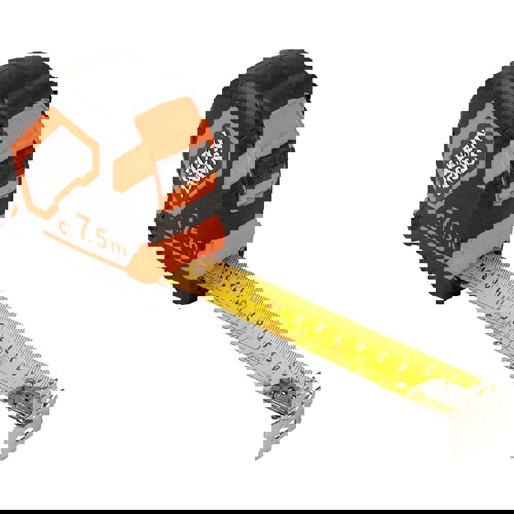 Tape Measures; Length Ft.: 25.000 ; Length (Meters): 7.500 ; Graduation (Inch): 1/16 ; Graduation: 1.00 (mm); Blade Material: Steel ; Standout Length (Meters): 4.00